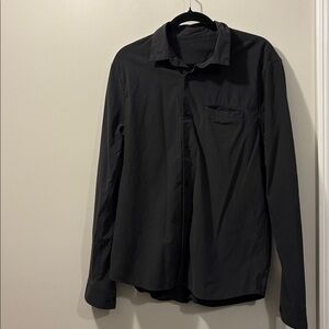 Men’s Lululemon Black Long Sleeve Button Up